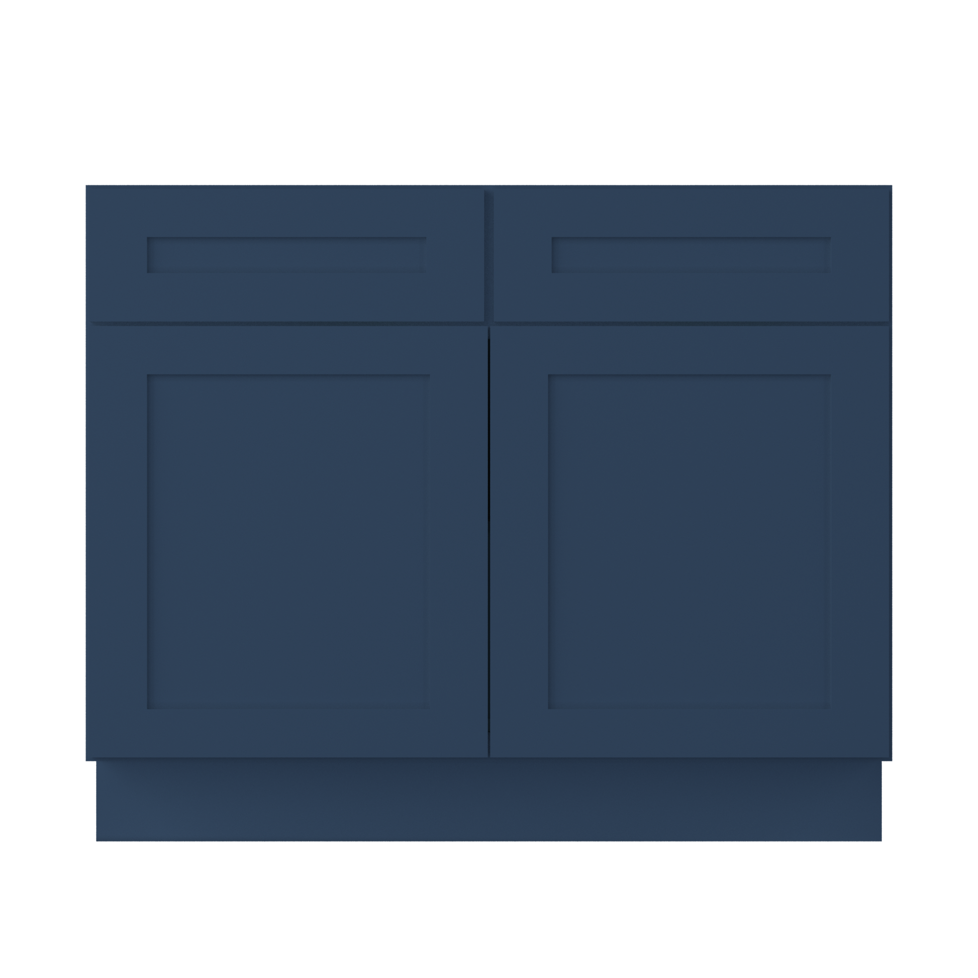 Base Kitchen Cabinet B42 Danbury Blue LessCare 42 in. width 34.5 in. height 24 in. depth - Kitchen Cabinets