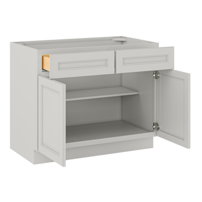 Base Kitchen Cabinet B42 Milan Pearl 42 in. width 34.5 in. height 24 in. depth - Kitchen Cabinets