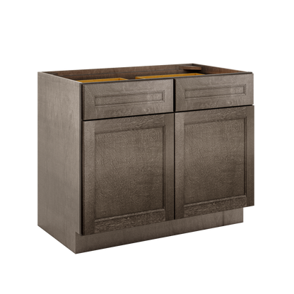Base Kitchen Cabinet B42 Milan Slate 42 in. width 34.5 in. height 24 in. depth - Kitchen Cabinets