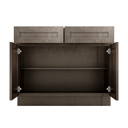 Base Kitchen Cabinet B42 Milan Slate 42 in. width 34.5 in. height 24 in. depth - Kitchen Cabinets