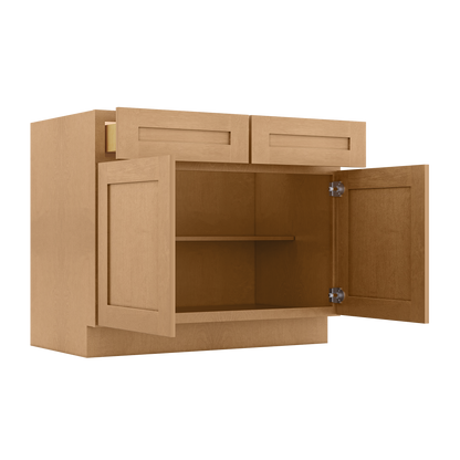 Base Kitchen Cabinet B42 Shaker Toffe 42 in. width 34.5 in. height 24 in. depth - Kitchen Cabinets