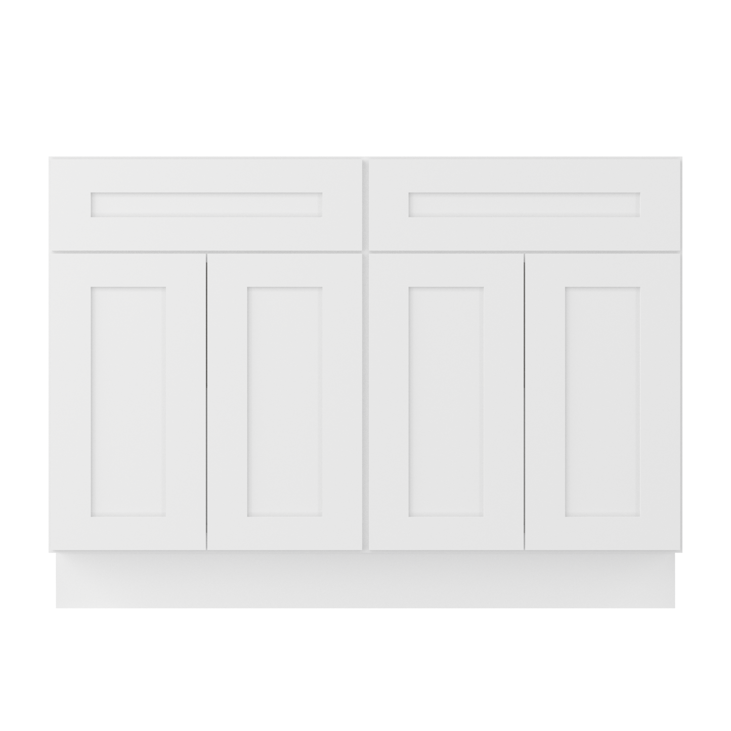 Base Kitchen Cabinet B48 Alpina White LessCare 48 in. width 34.5 in. height 24 in. depth - Kitchen Cabinets