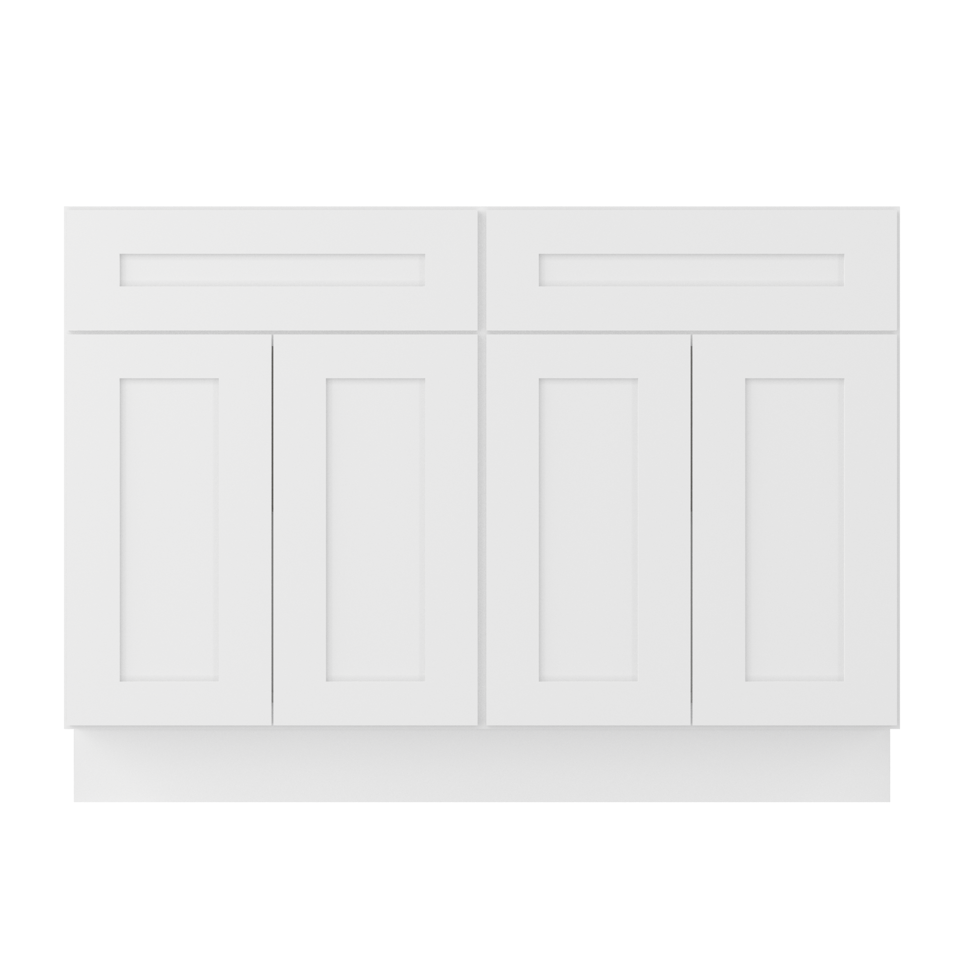 Base Kitchen Cabinet B48 Alpina White LessCare 48 in. width 34.5 in. height 24 in. depth - Kitchen Cabinets