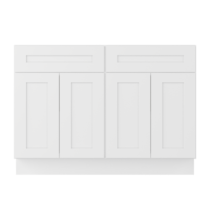 Base Kitchen Cabinet B48 Alpina White LessCare 48 in. width 34.5 in. height 24 in. depth - Kitchen Cabinets