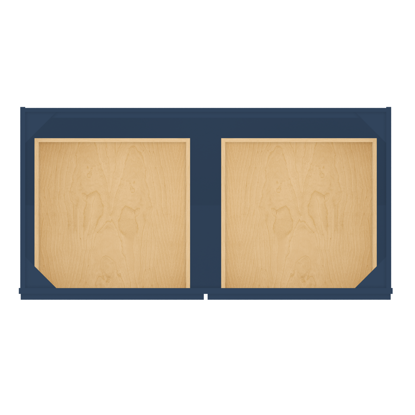 Base Kitchen Cabinet B48 Danbury Blue LessCare 48 in. width 34.5 in. height 24 in. depth - Kitchen Cabinets