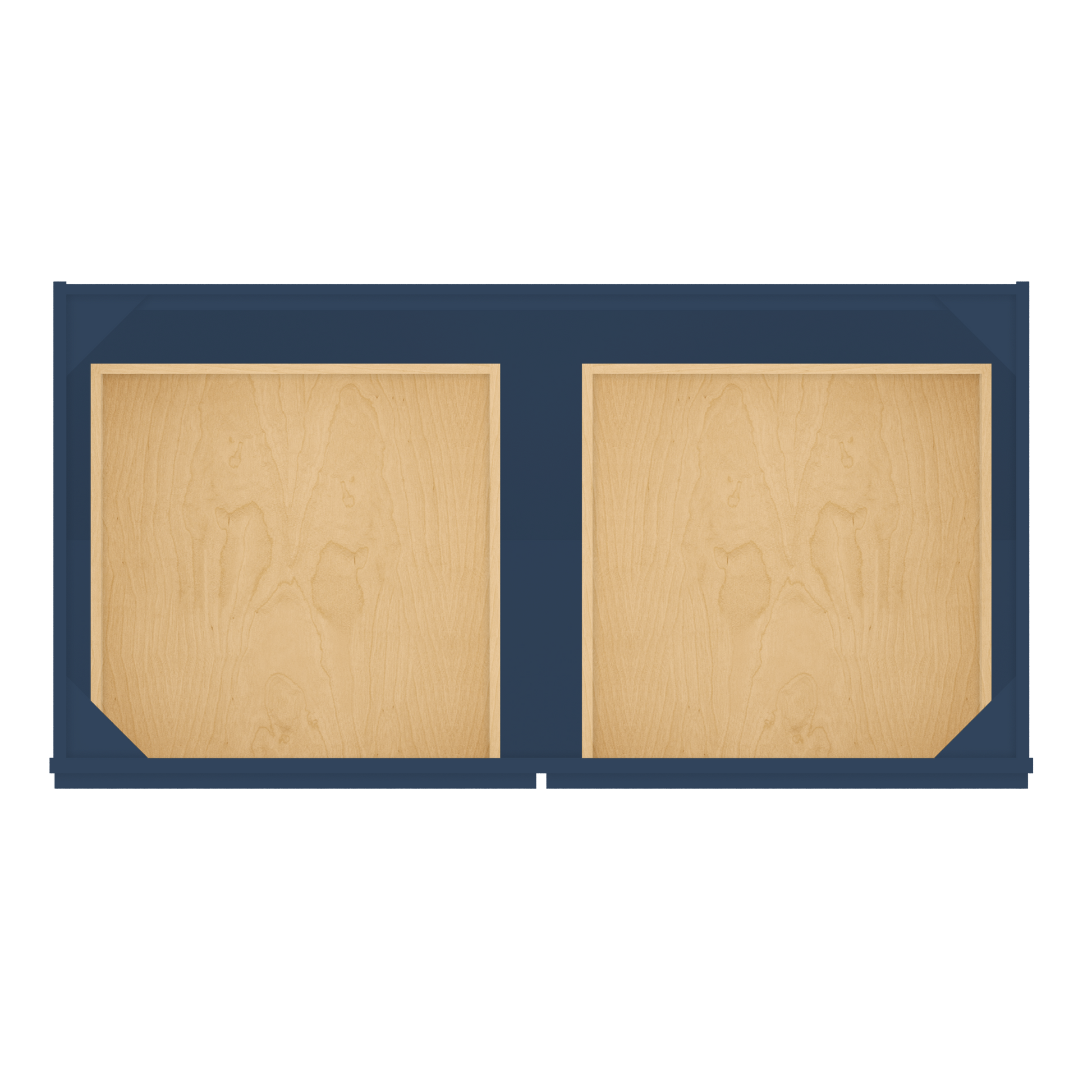 Base Kitchen Cabinet B48 Danbury Blue LessCare 48 in. width 34.5 in. height 24 in. depth - Kitchen Cabinets