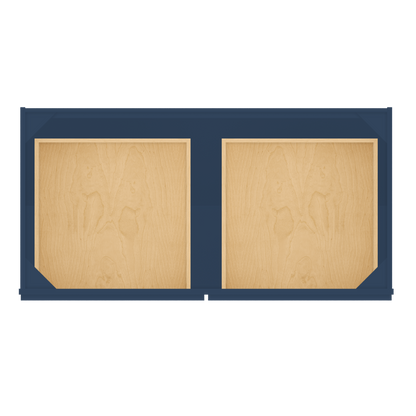 Base Kitchen Cabinet B48 Danbury Blue LessCare 48 in. width 34.5 in. height 24 in. depth - Kitchen Cabinets