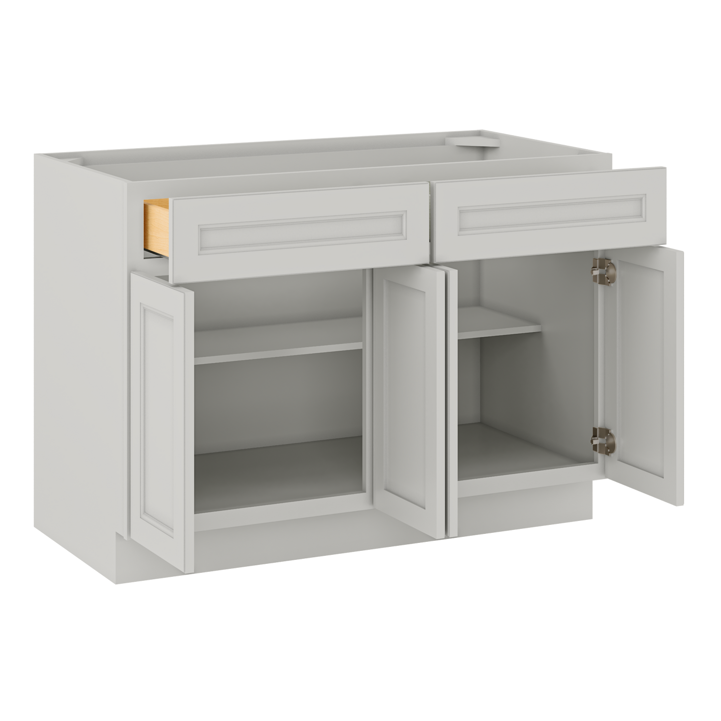 Base Kitchen Cabinet B48 Milan Pearl 48 in. width 34.5 in. height 24 in. depth - Kitchen Cabinets