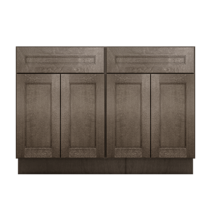 Base Kitchen Cabinet B48 Milan Slate 48 in. width 34.5 in. height 24 in. depth - Kitchen Cabinets