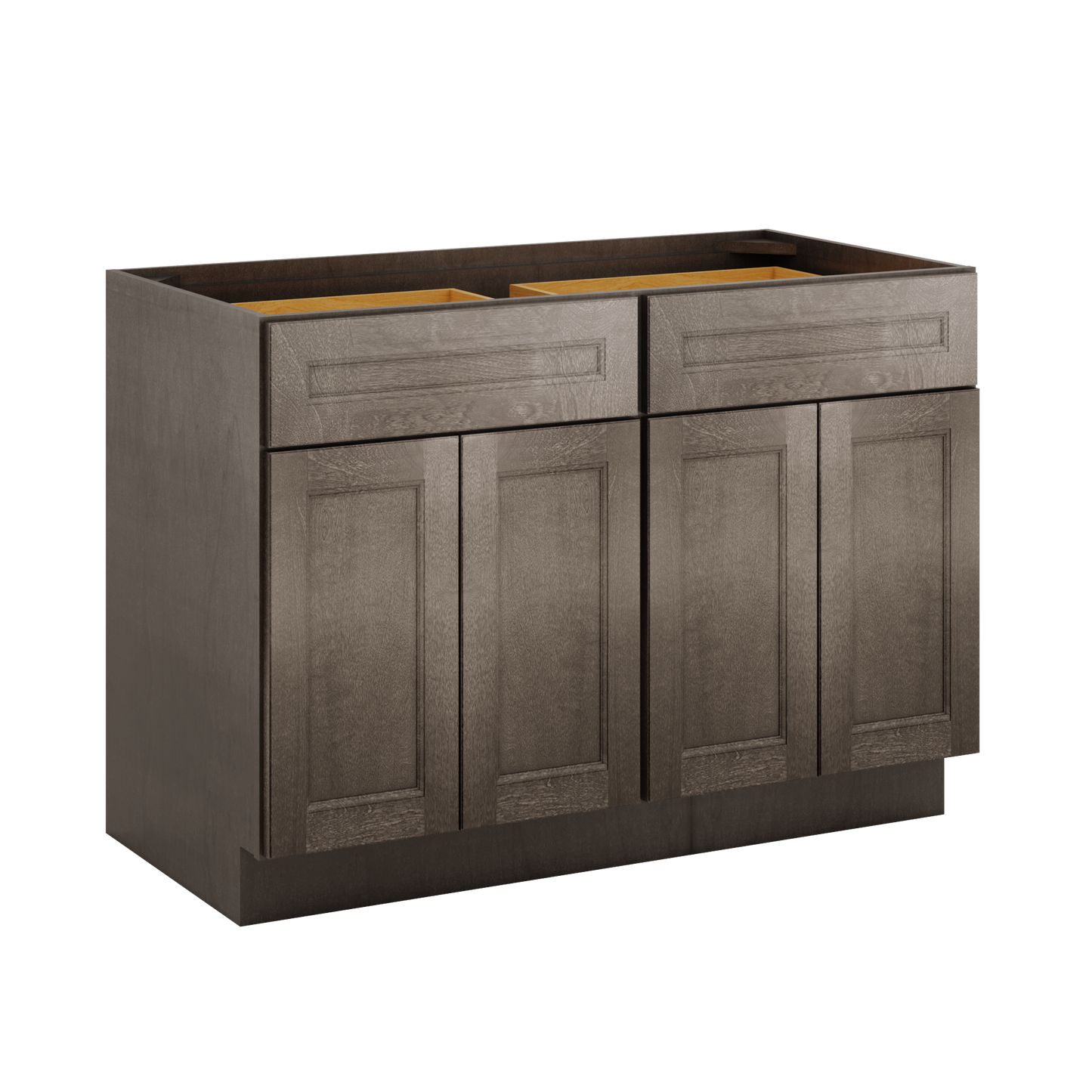 Base Kitchen Cabinet B48 Milan Slate 48 in. width 34.5 in. height 24 in. depth - Kitchen Cabinets