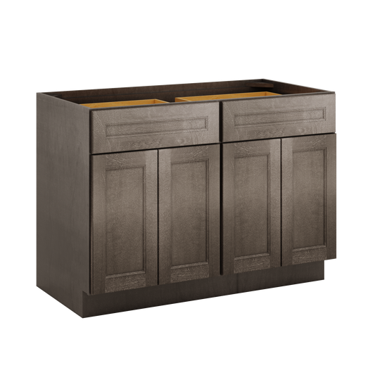 Base Kitchen Cabinet B48 Milan Slate 48 in. width 34.5 in. height 24 in. depth - Kitchen Cabinets
