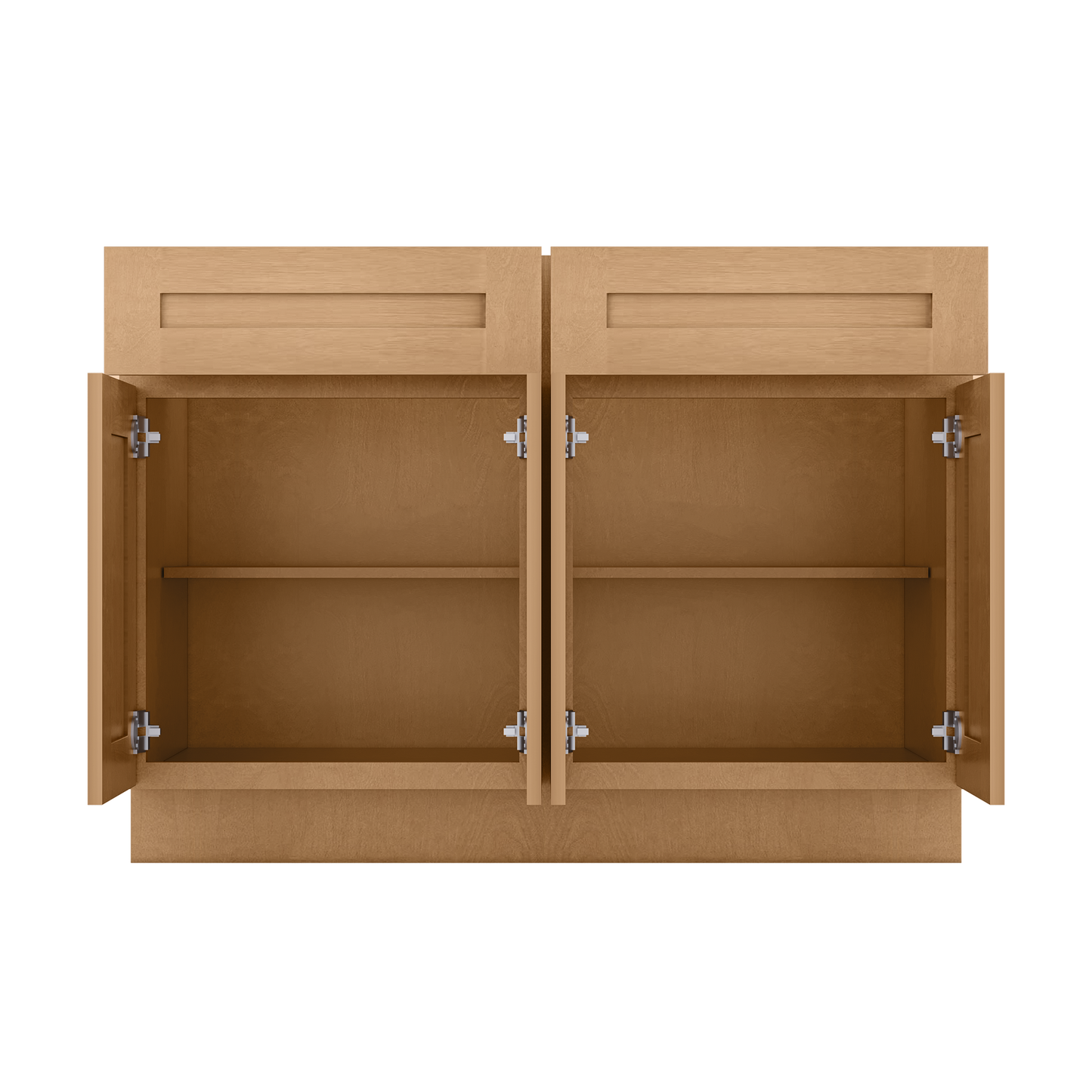Base Kitchen Cabinet B48 Shaker Toffee 48 in. width 34.5 in. height 24 in. depth - Kitchen Cabinets