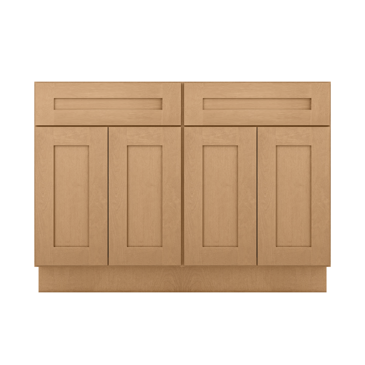 Base Kitchen Cabinet B48 Shaker Toffee 48 in. width 34.5 in. height 24 in. depth - Kitchen Cabinets