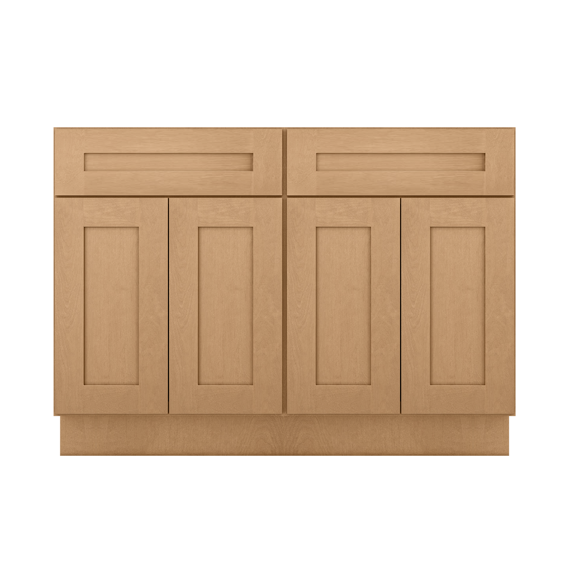 Base Kitchen Cabinet B48 Shaker Toffee 48 in. width 34.5 in. height 24 in. depth - Kitchen Cabinets