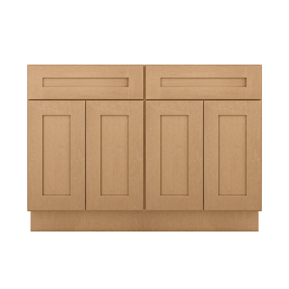 Base Kitchen Cabinet B48 Shaker Toffee 48 in. width 34.5 in. height 24 in. depth - Kitchen Cabinets