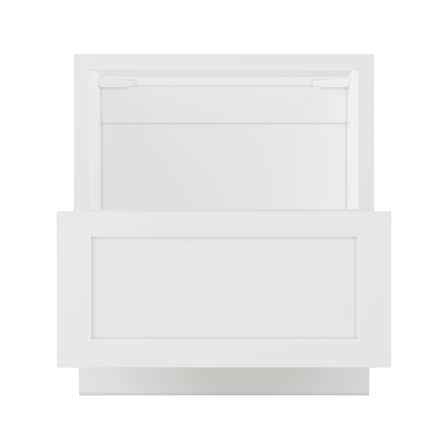 Base microwave cabinet with one drawer BMC30 Alpina White LessCare 30 in. width 34.5 in. height 24 in. depth - Kitchen