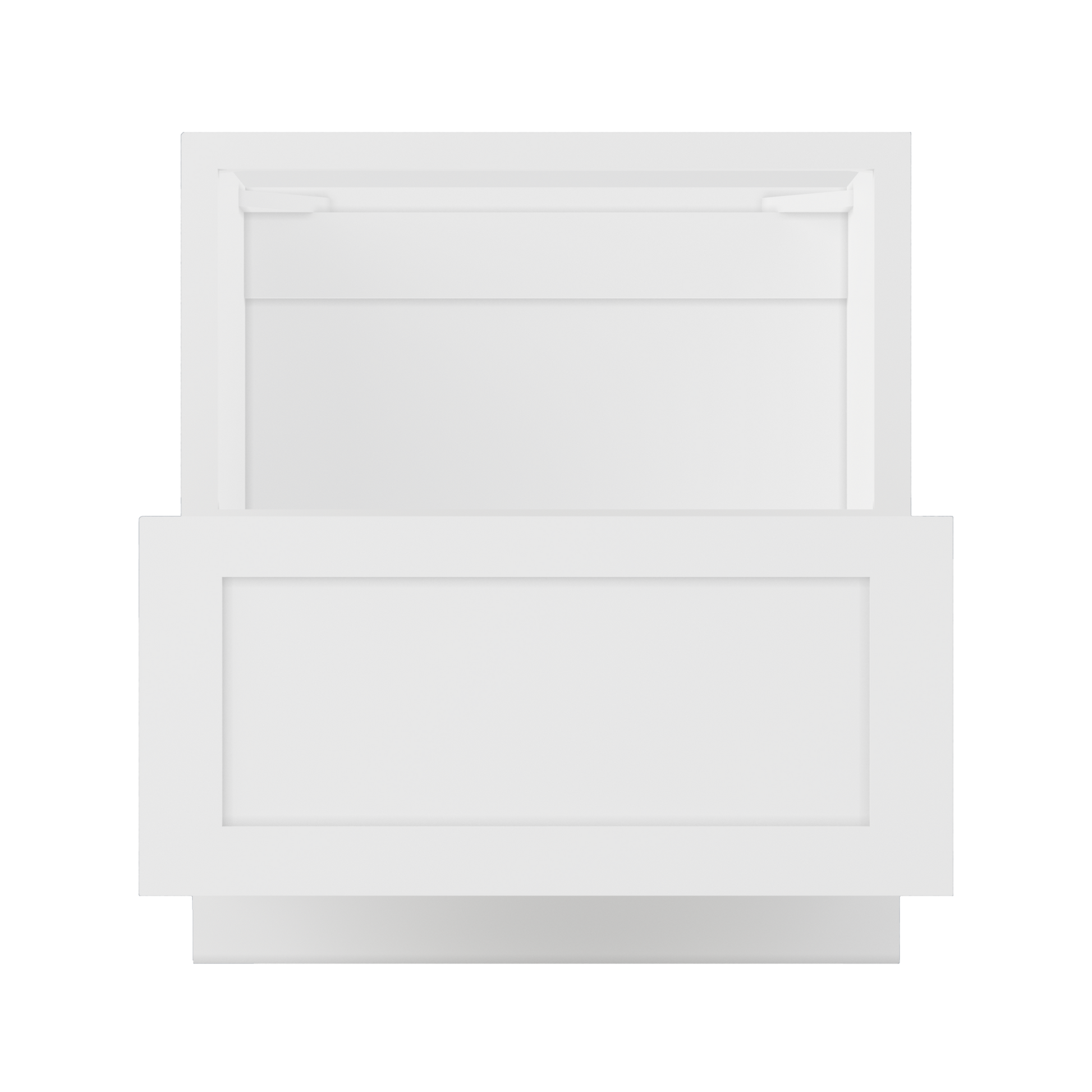 Base microwave cabinet with one drawer BMC30 Alpina White LessCare 30 in. width 34.5 in. height 24 in. depth - Kitchen