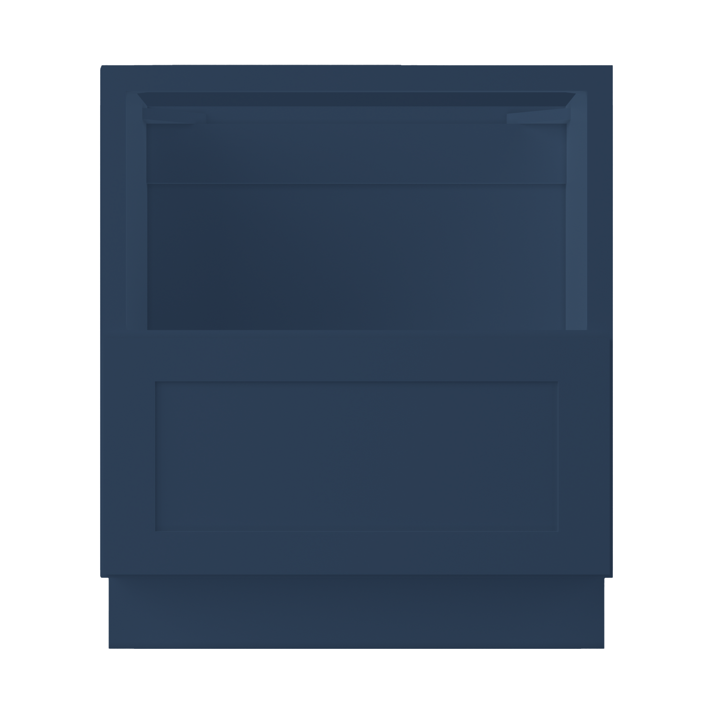 Base microwave cabinet with one drawer BMC30 Danbury Blue LessCare 30 in. width 34.5 in. height 24 in. depth - Kitchen
