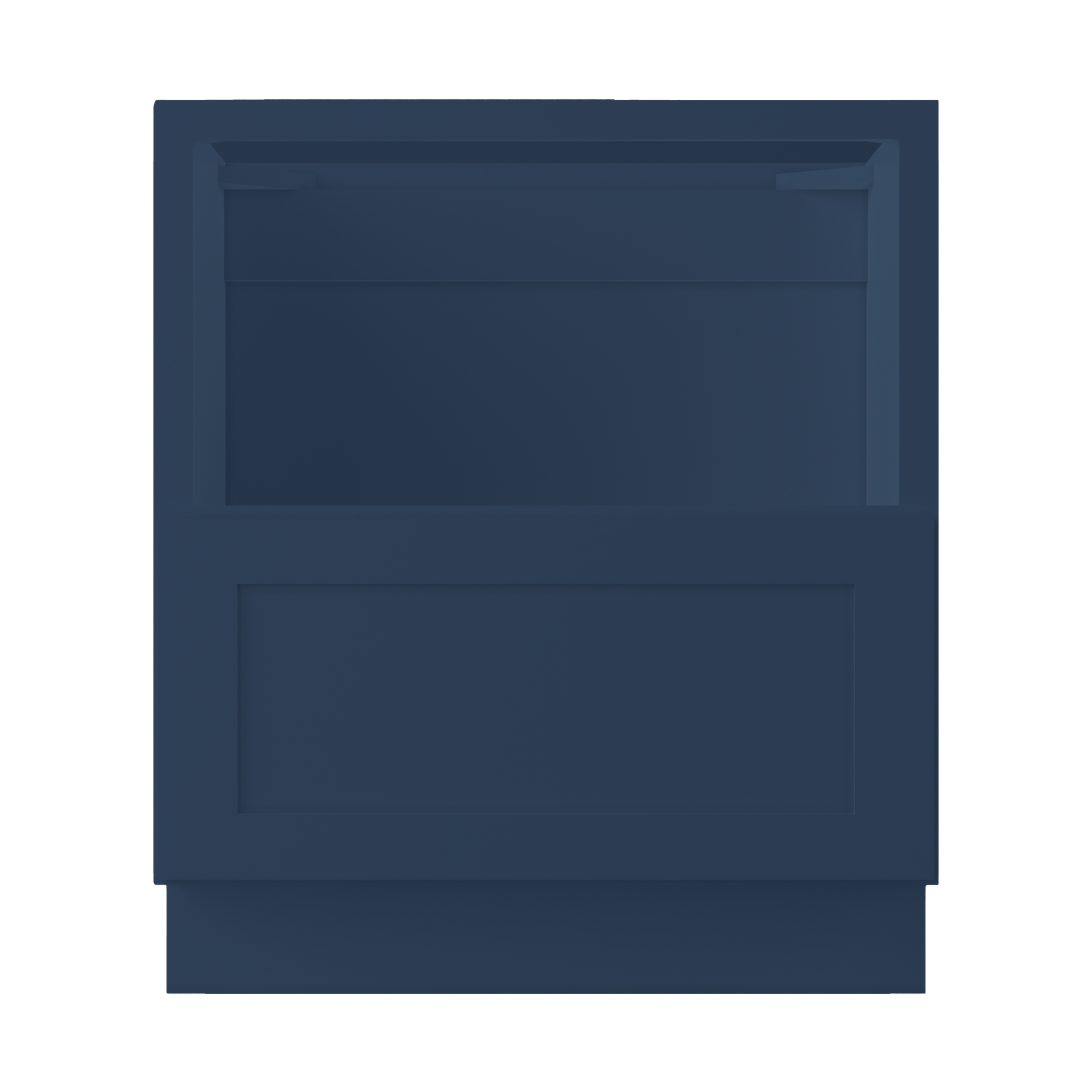 Base microwave cabinet with one drawer BMC30 Danbury Blue LessCare 30 in. width 34.5 in. height 24 in. depth - Kitchen