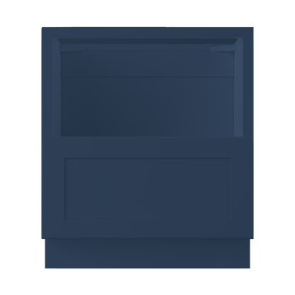 Base microwave cabinet with one drawer BMC30 Danbury Blue LessCare 30 in. width 34.5 in. height 24 in. depth - Kitchen