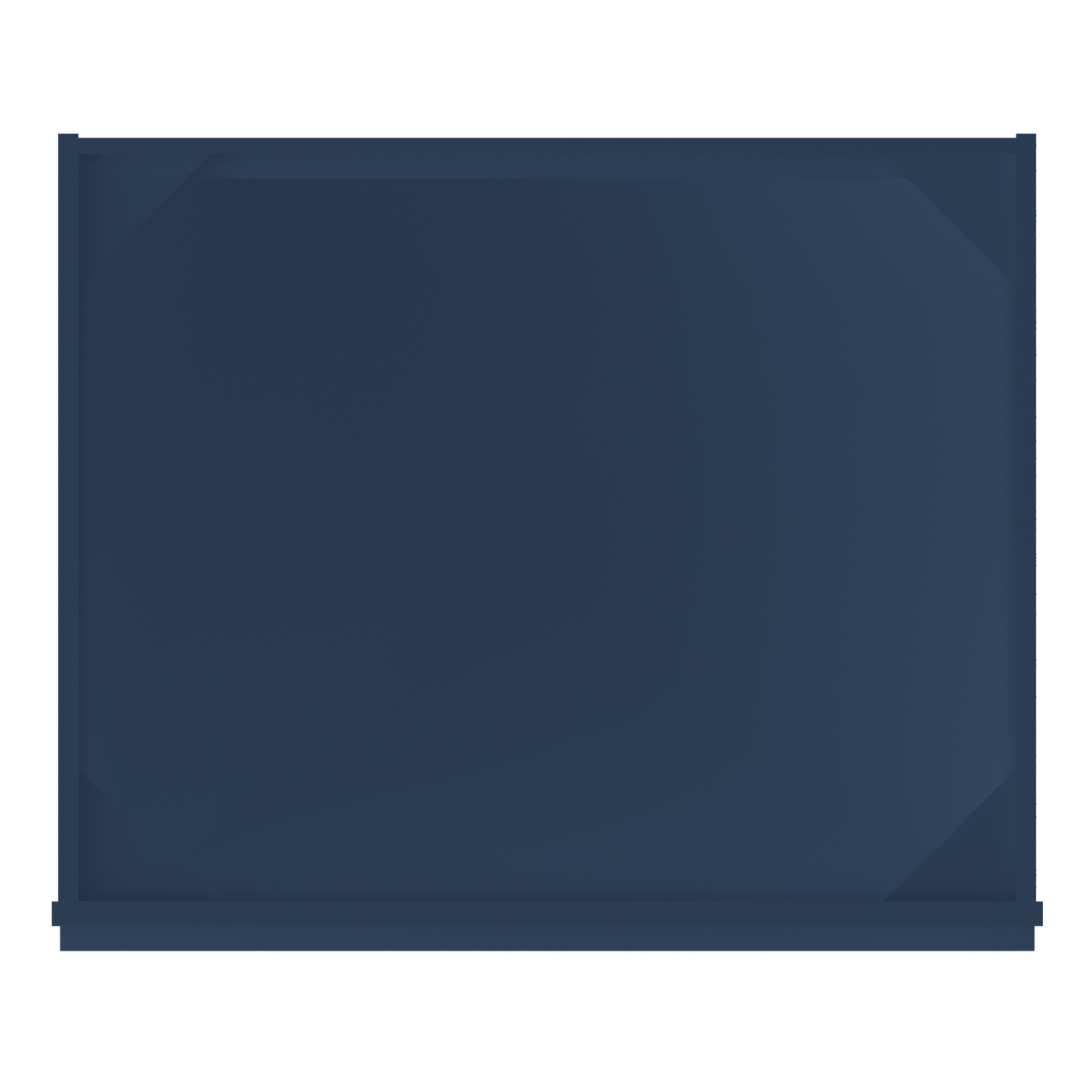Base microwave cabinet with one drawer BMC30 Danbury Blue LessCare 30 in. width 34.5 in. height 24 in. depth - Kitchen