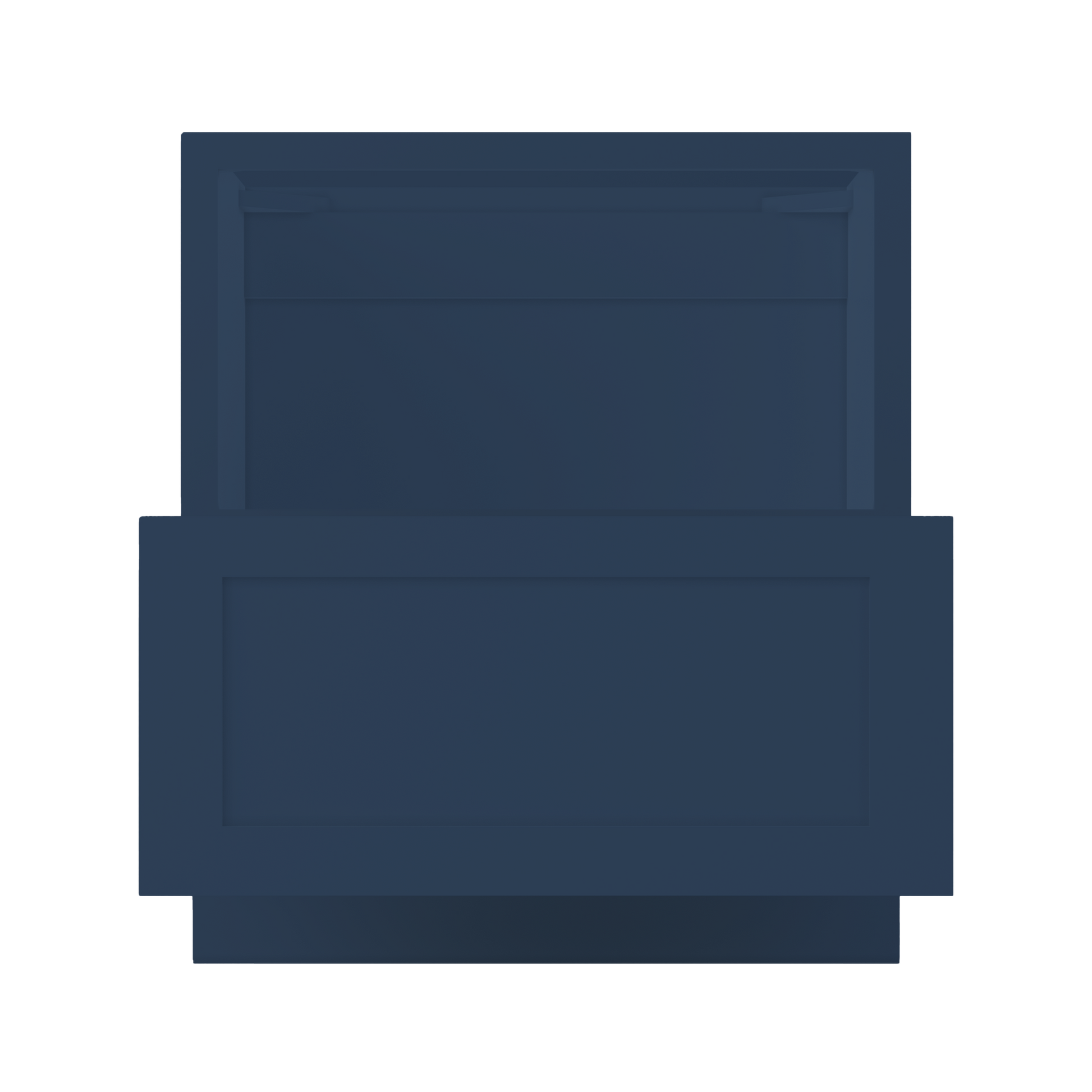 Base microwave cabinet with one drawer BMC30 Danbury Blue LessCare 30 in. width 34.5 in. height 24 in. depth - Kitchen