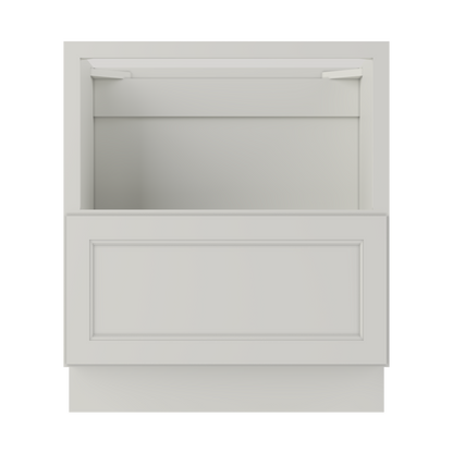 Base microwave cabinet with one drawer BMC30 Milan Pearl LessCare 30 in. width 34.5 in. height 24 in. depth - Kitchen