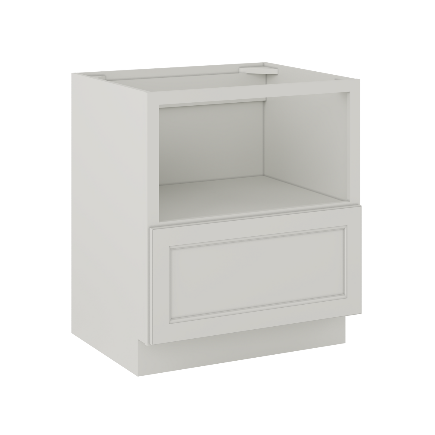 Base microwave cabinet with one drawer BMC30 Milan Pearl LessCare 30 in. width 34.5 in. height 24 in. depth - Kitchen
