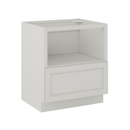 Base microwave cabinet with one drawer BMC30 Milan Pearl LessCare 30 in. width 34.5 in. height 24 in. depth - Kitchen