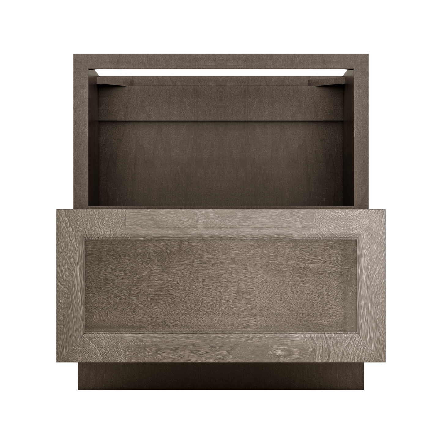 Base microwave cabinet with one drawer BMC30 Milan Slate LessCare 30 in. width 34.5 in. height 24 in. depth - Kitchen