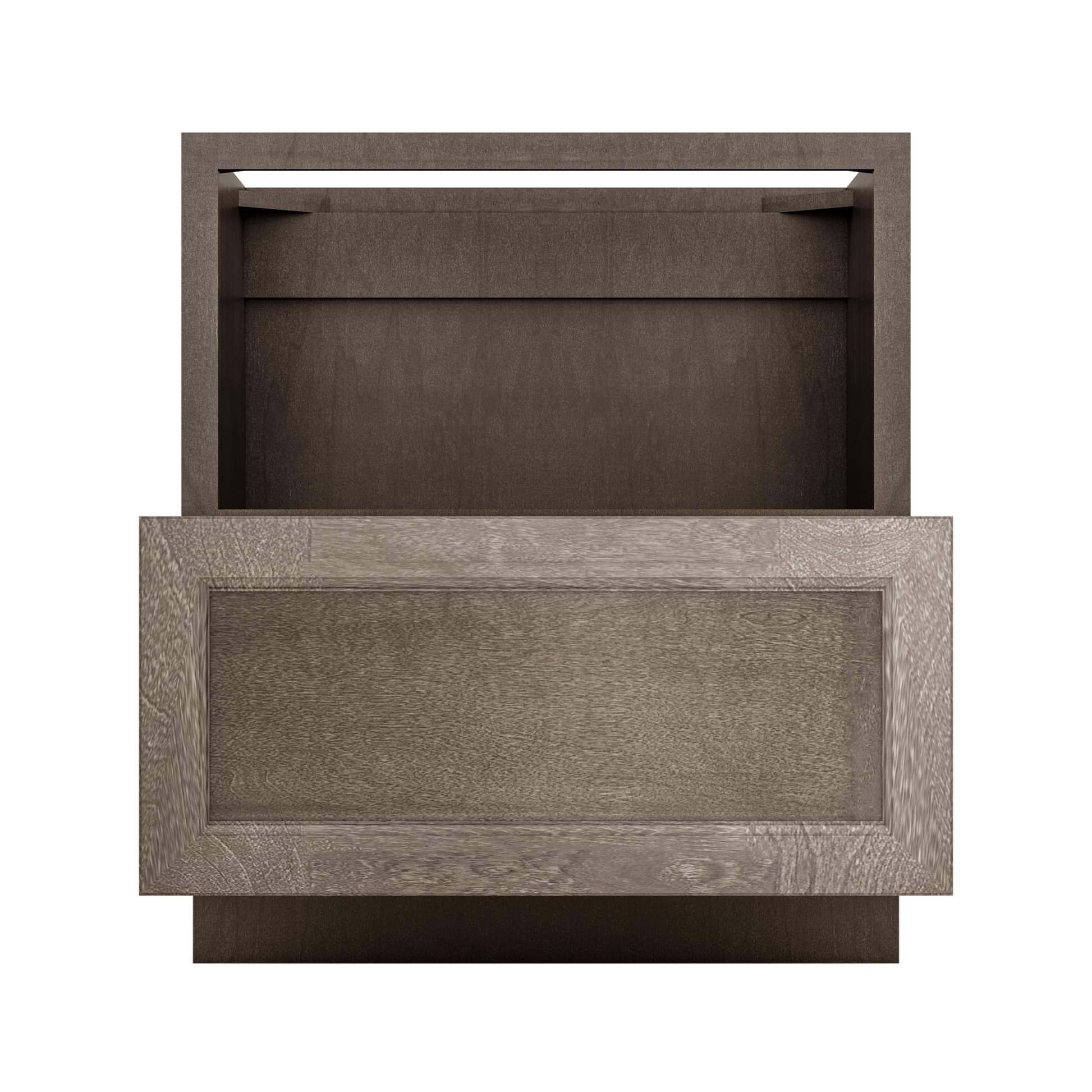 Base microwave cabinet with one drawer BMC30 Milan Slate LessCare 30 in. width 34.5 in. height 24 in. depth - Kitchen