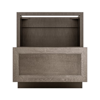 Base microwave cabinet with one drawer BMC30 Milan Slate LessCare 30 in. width 34.5 in. height 24 in. depth - Kitchen