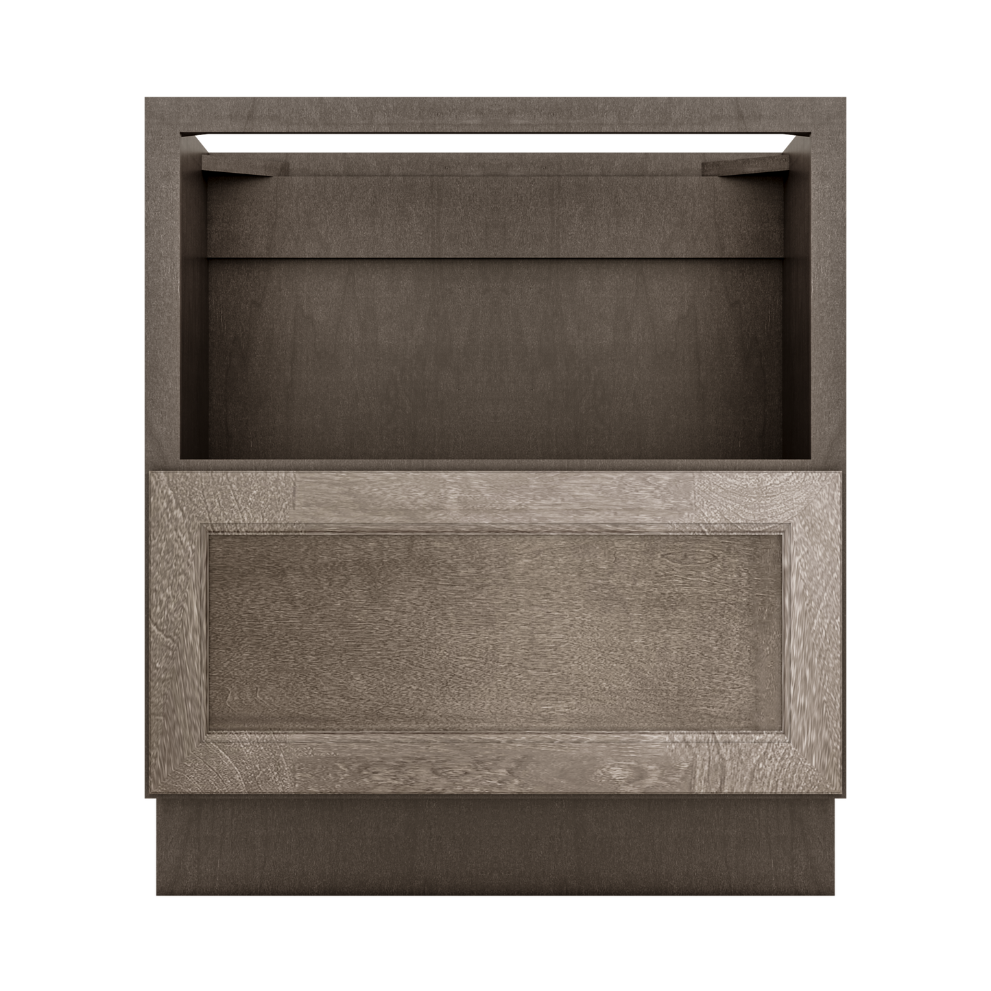 Base microwave cabinet with one drawer BMC30 Milan Slate LessCare 30 in. width 34.5 in. height 24 in. depth - Kitchen