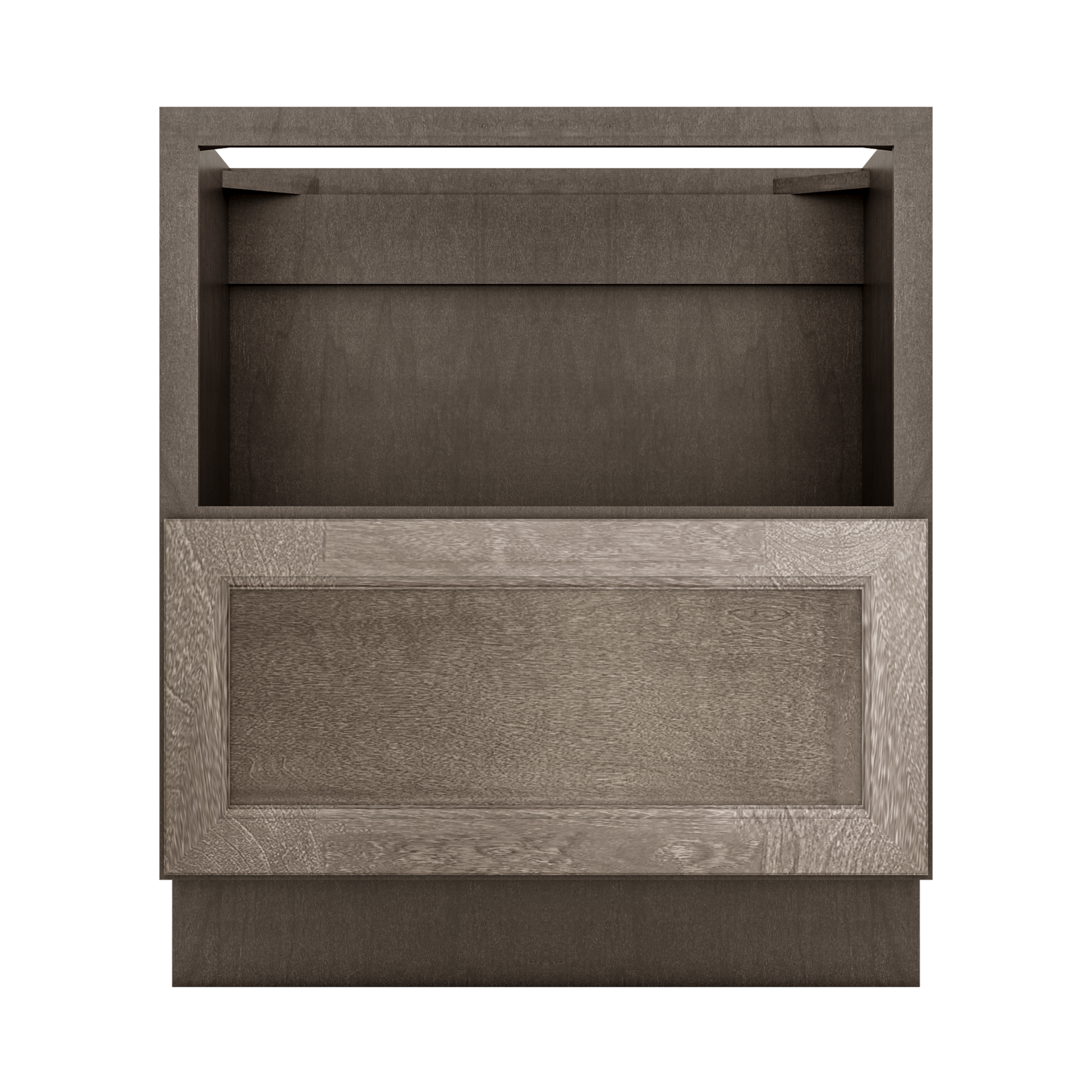 Base microwave cabinet with one drawer BMC30 Milan Slate LessCare 30 in. width 34.5 in. height 24 in. depth - Kitchen