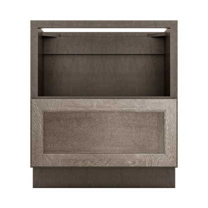 Base microwave cabinet with one drawer BMC30 Milan Slate LessCare 30 in. width 34.5 in. height 24 in. depth - Kitchen