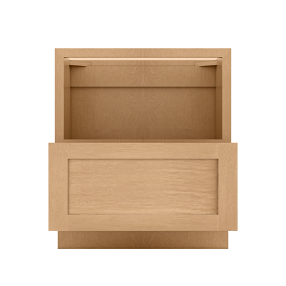 Base microwave cabinet with one drawer BMC30 Shaker Toffee LessCare 30 in. width 34.5 in. height 24 in. depth - Kitchen