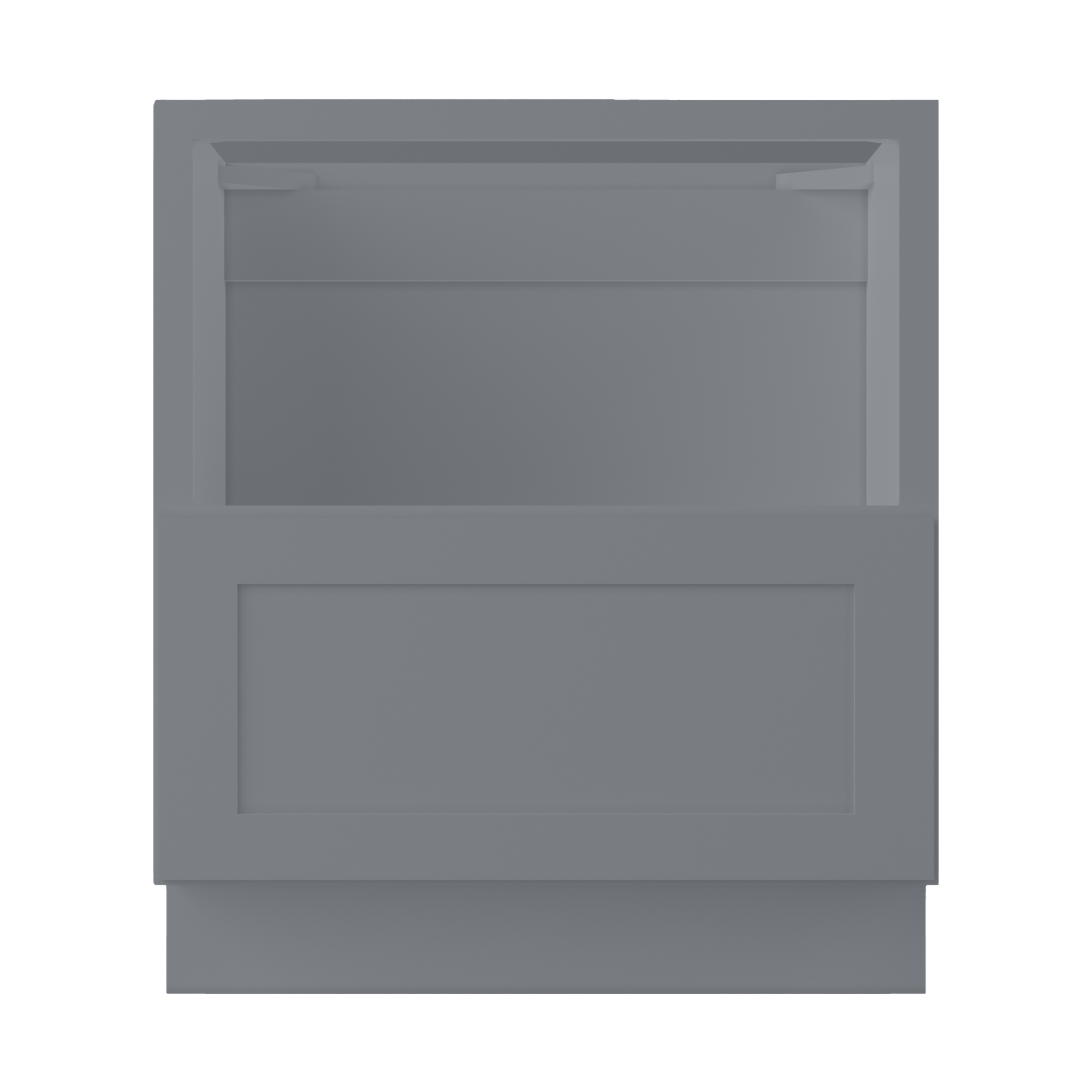 Base microwave cabinet with one drawer BMC30Colonial Gray LessCare 30 in. width 34.5 in. height 24 in. depth - Kitchen