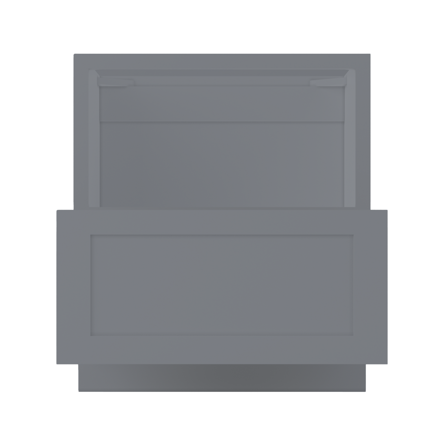 Base microwave cabinet with one drawer BMC30Colonial Gray LessCare 30 in. width 34.5 in. height 24 in. depth - Kitchen