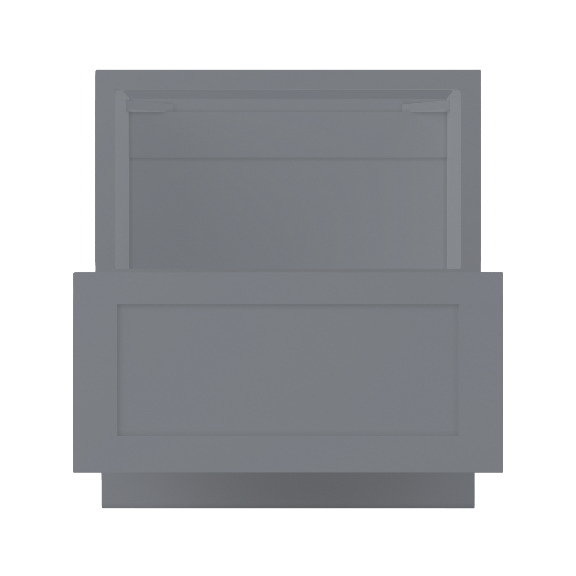 Base microwave cabinet with one drawer BMC30Colonial Gray LessCare 30 in. width 34.5 in. height 24 in. depth - Kitchen