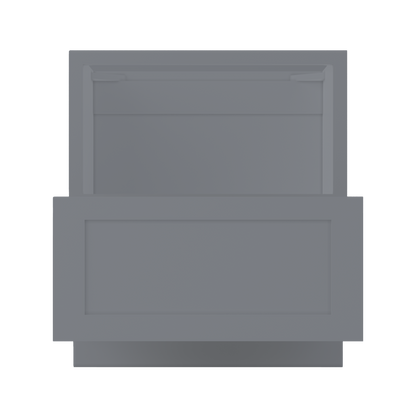 Base microwave cabinet with one drawer BMC30Colonial Gray LessCare 30 in. width 34.5 in. height 24 in. depth - Kitchen