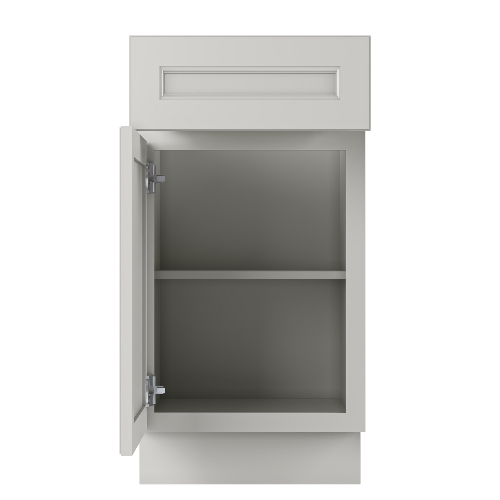 Base Single Door One Drawer 18’’ Wide Milan Pearl Cabinet - Kitchen Cabinets