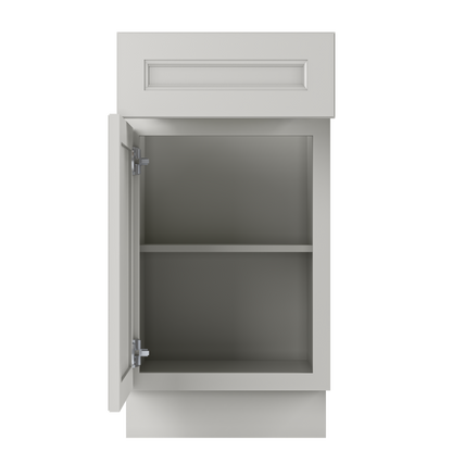 Base Single Door One Drawer 18’’ Wide Milan Pearl Cabinet - Kitchen Cabinets