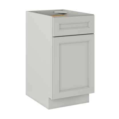Base Single Door One Drawer 18’’ Wide Milan Pearl Cabinet - Kitchen Cabinets