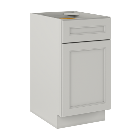 Base Single Door One Drawer 18’’ Wide Milan Pearl Cabinet - Kitchen Cabinets