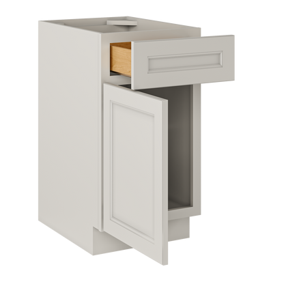 Base Single Door One Drawer 18’’ Wide Milan Pearl Cabinet - Kitchen Cabinets