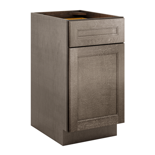 Base Single Door One Drawer 18’’ Wide Milan Slate Cabinet