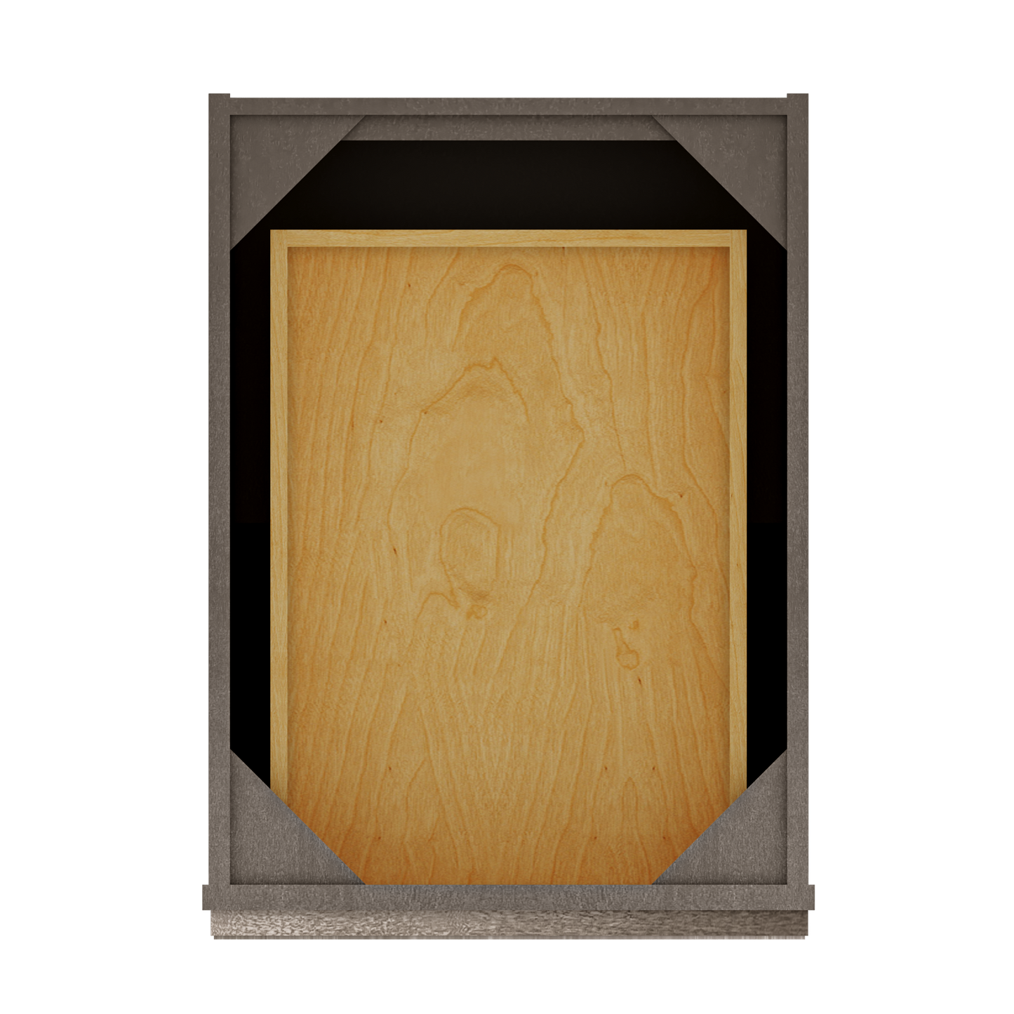 Base Single Door One Drawer 18’’ Wide Milan Slate Cabinet