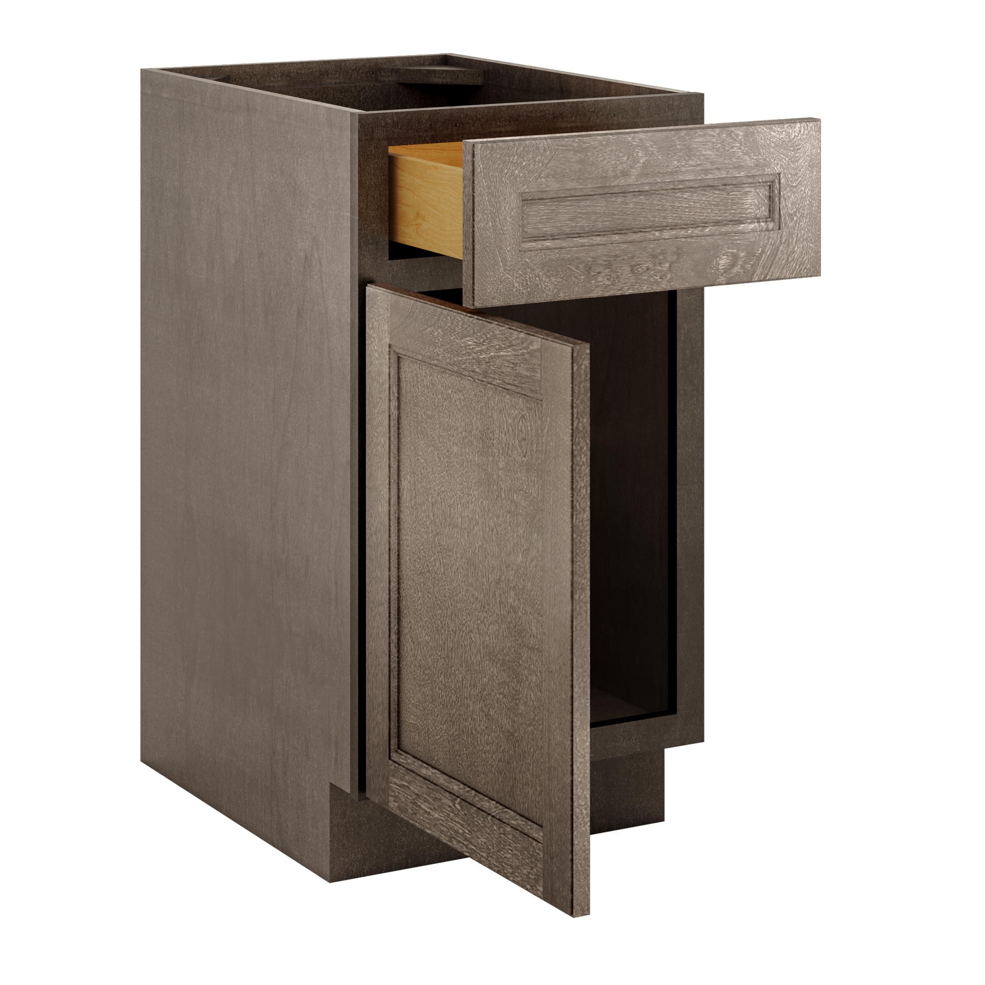 Base Single Door One Drawer 18’’ Wide Milan Slate Cabinet