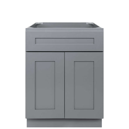 24 W x 21 D x 34.5 H Vanity Sink Base Cabinet - Colonial Gray