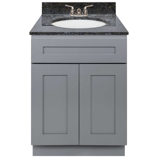 24 W x 21 D x 34.5 H Vanity Sink Base Cabinet - Colonial Gray